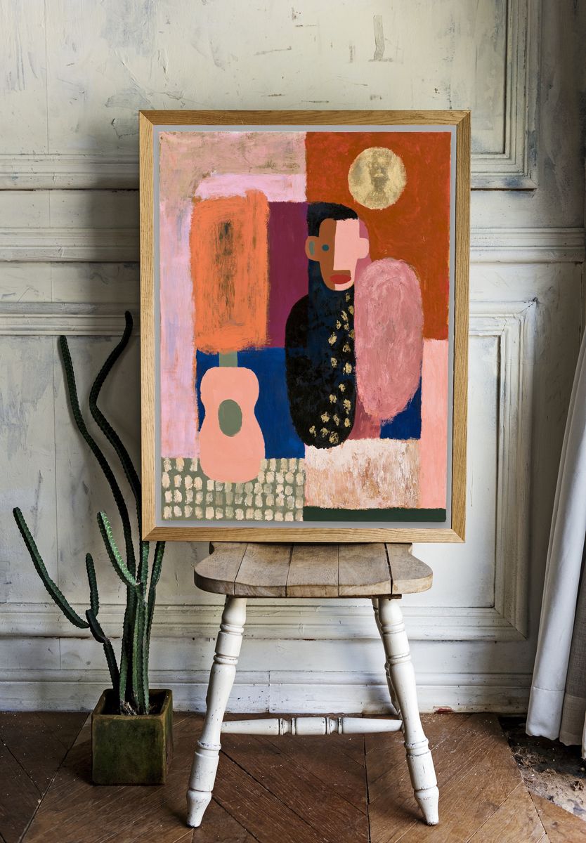 Abstract Figure Composition Poster. — room view 1
