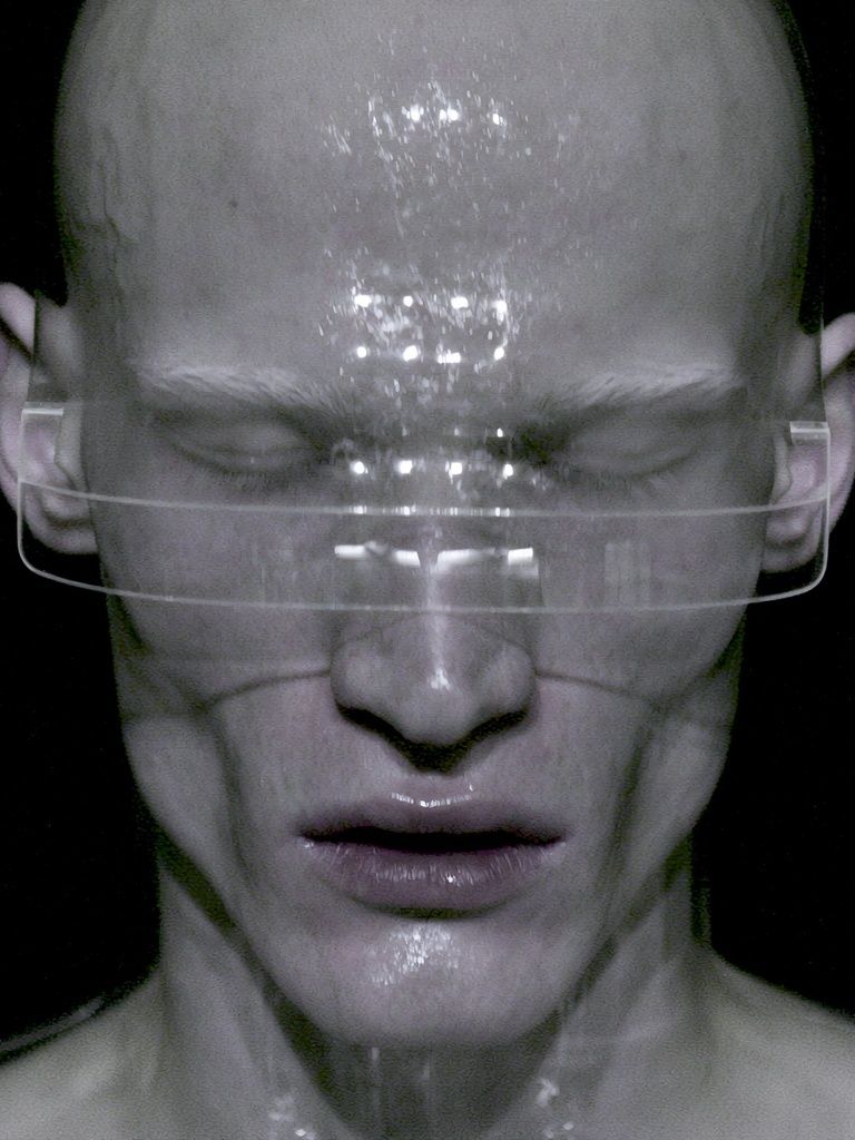 Surreal Cybernetic Portrait Print. poster detail