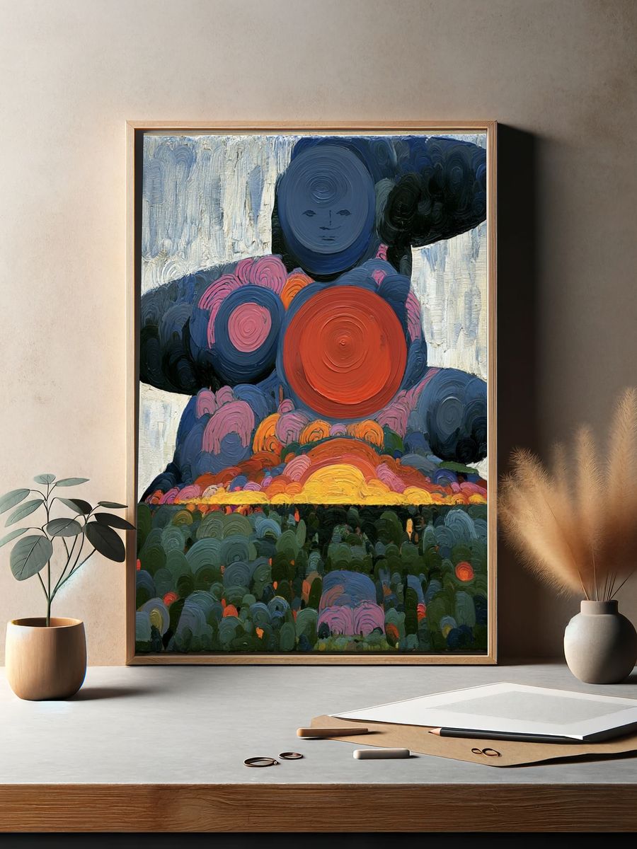 Surreal Sunset Landscape Print. — room view 2