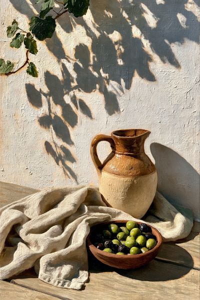 Mediterranean Still Life — Fine-Art Print. poster print