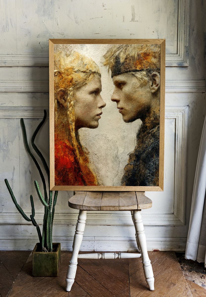 Intimate Faces Fine-Art Poster. — room view 1