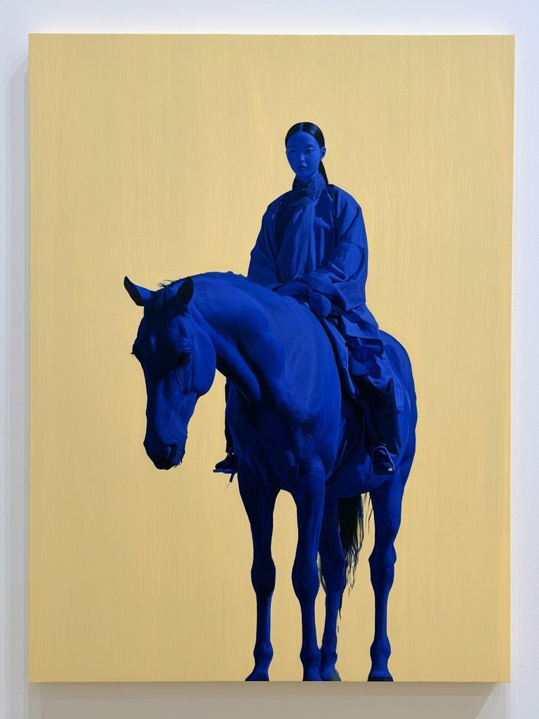 Blue Rider Contemporary Print. poster detail