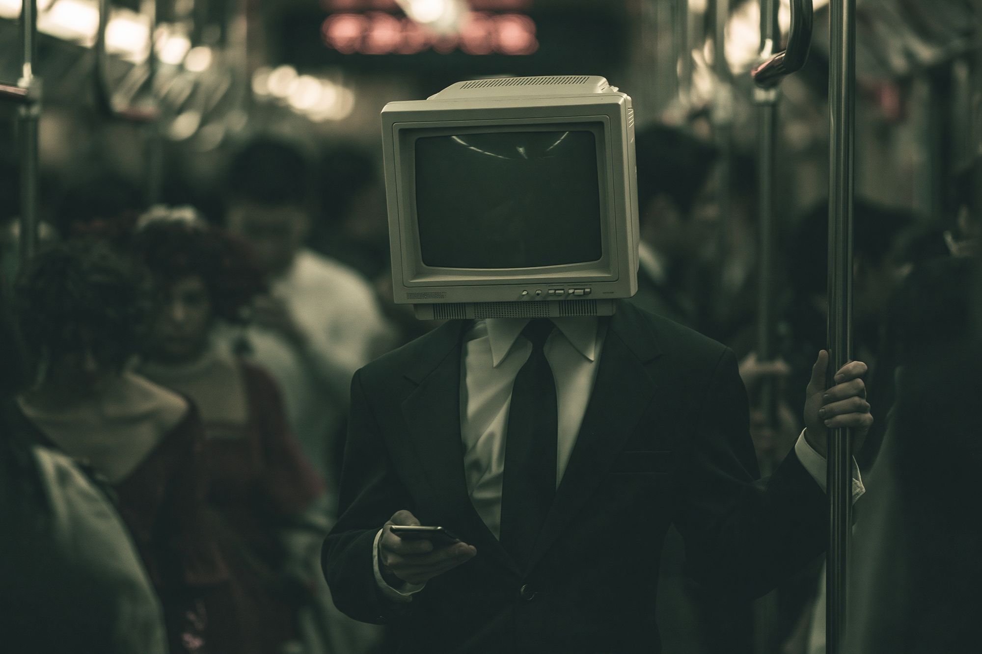 CRT Head Transit Poster. poster detail