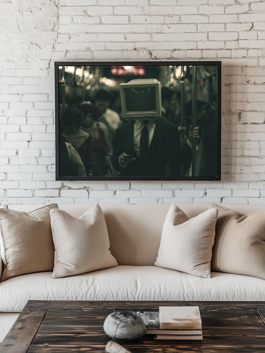 CRT Head Transit Poster. room preview