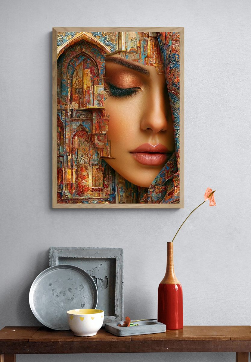 Dreaming Woman Fine-Art Poster. — room view 3
