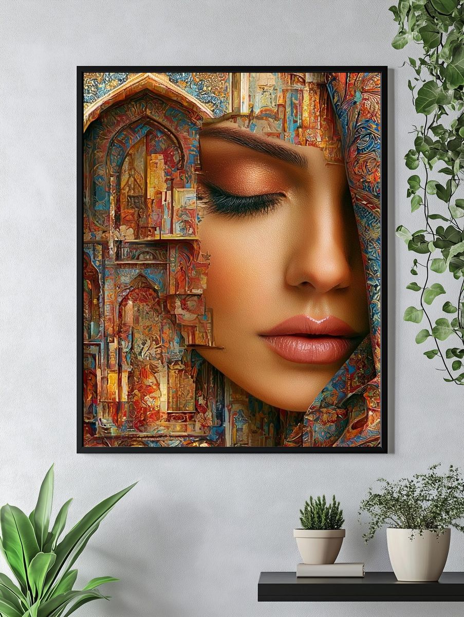 Dreaming Woman Fine-Art Poster. — room view 4
