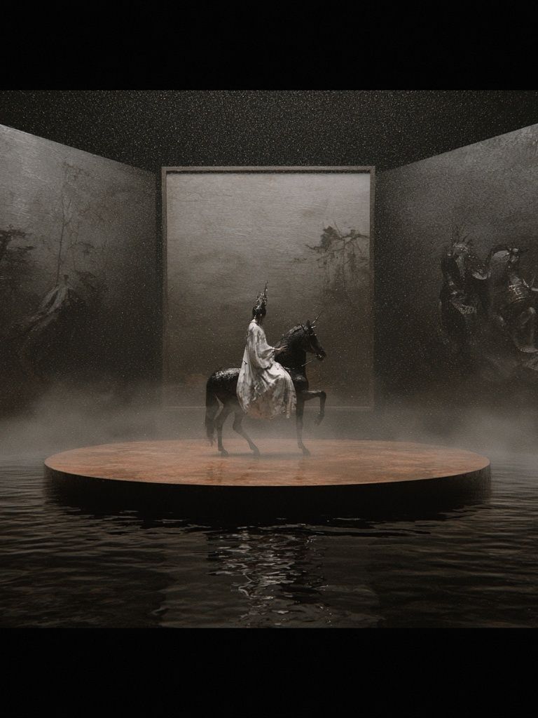 Surreal Horse Rider — Fine-Art Print. poster detail