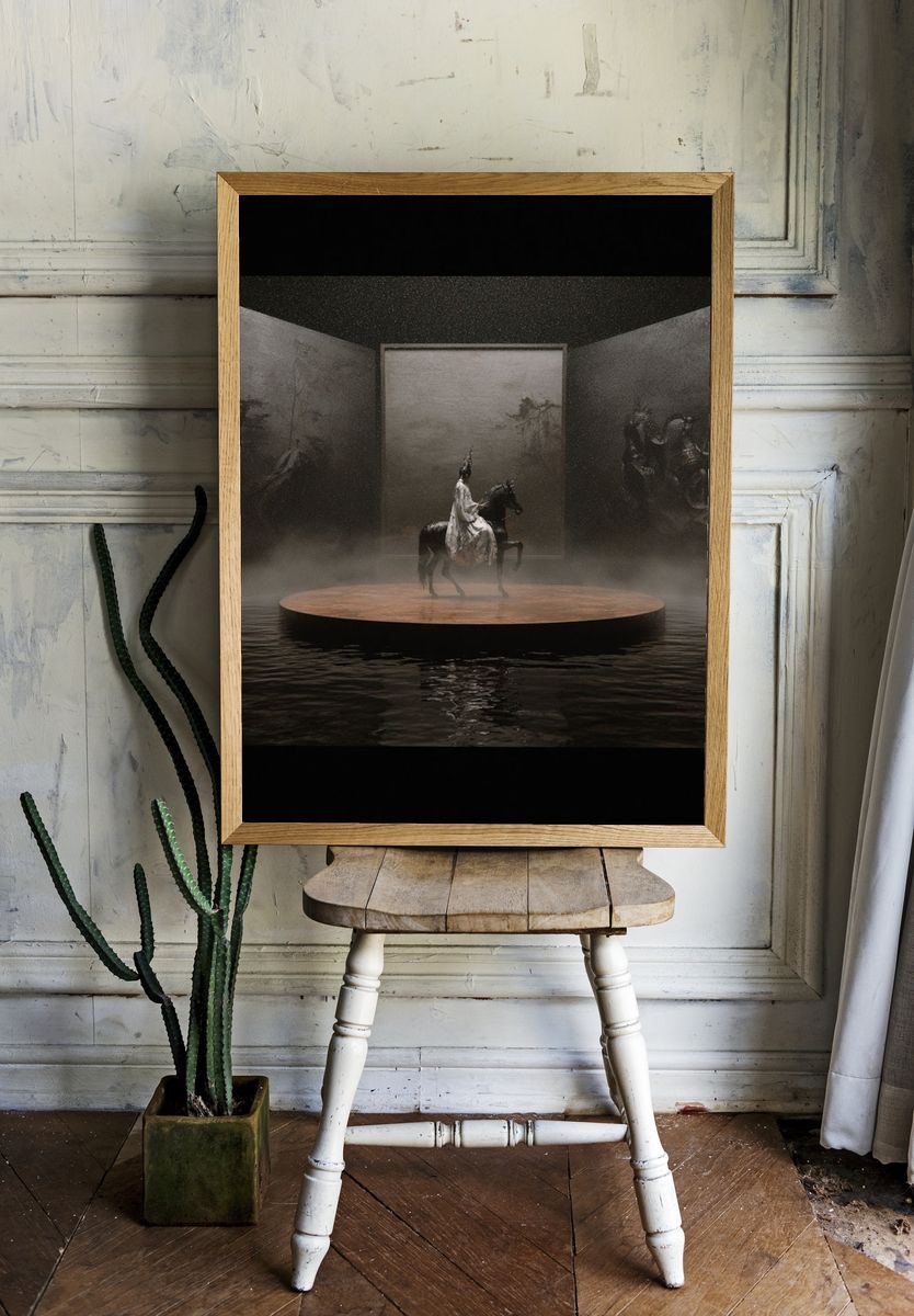 Surreal Horse Rider — Fine-Art Print. — room view 1