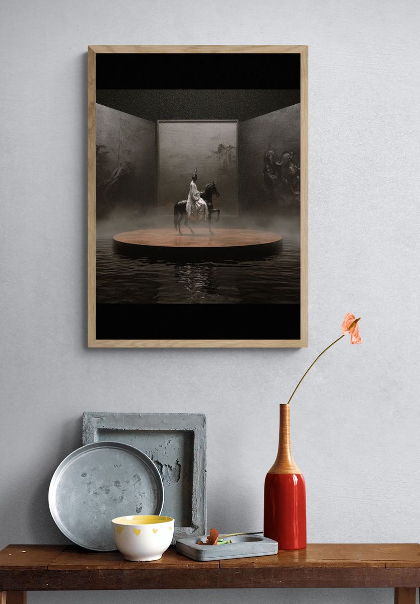 Surreal Horse Rider — Fine-Art Print. — room view 3