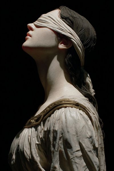 Blindfolded Classical Bust Print.