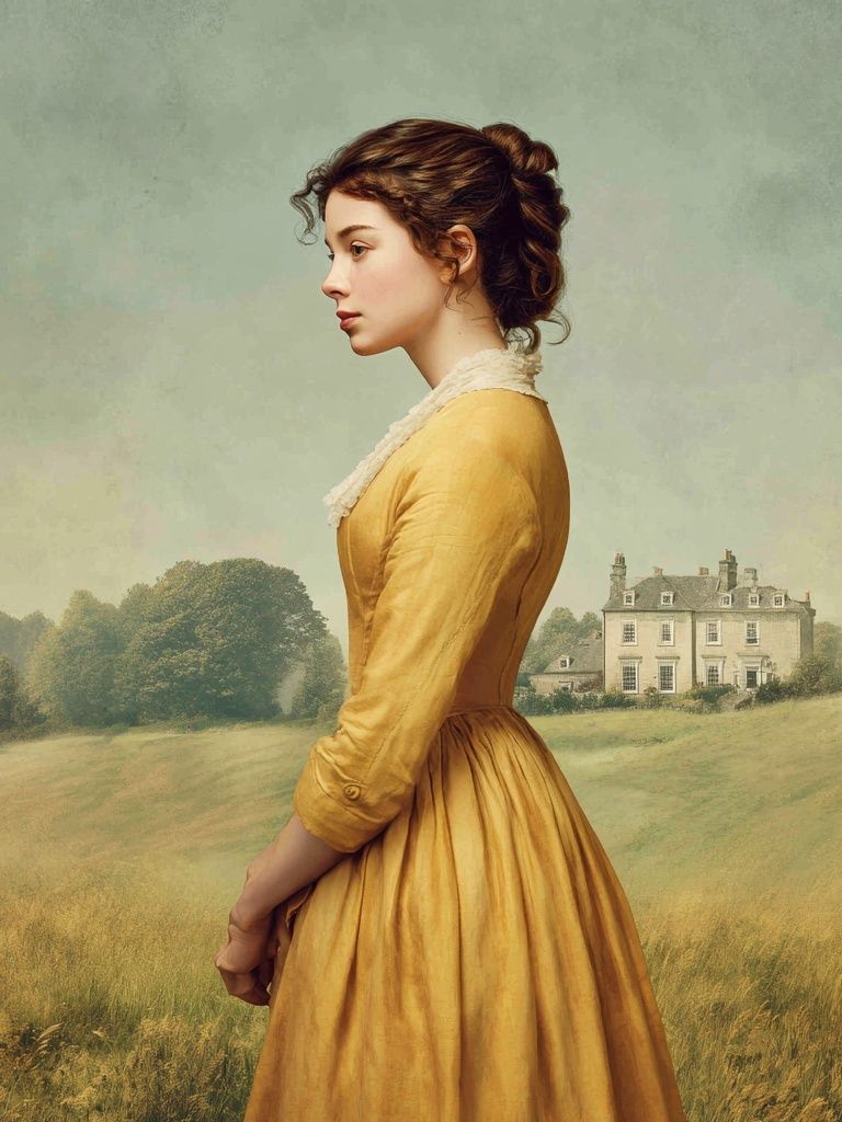 Victorian Portrait Landscape Print. poster detail
