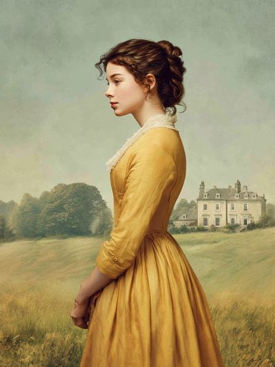 Victorian Portrait Landscape Print. poster