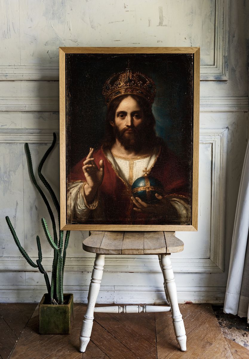 Christ Pantocrator Renaissance Poster. room preview
