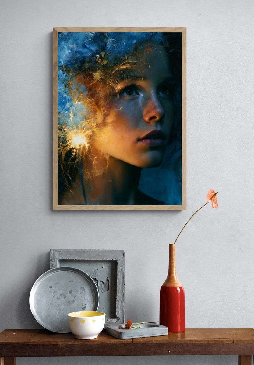 Dreamlit Portrait Fine-Art Print. — room view 3