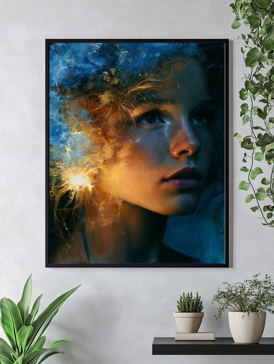 Dreamlit Portrait Fine-Art Print. — room view 4