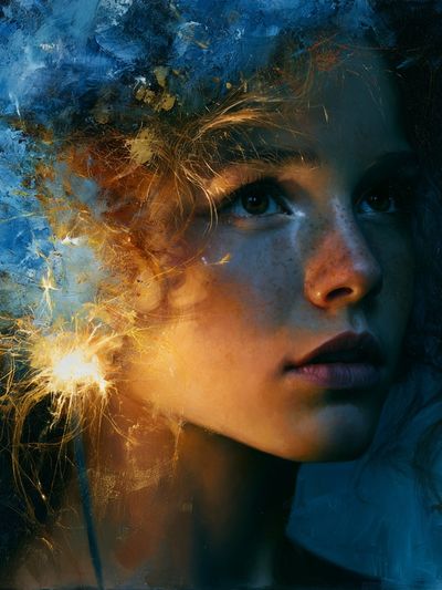 Dreamlit Portrait Fine-Art Print. poster print