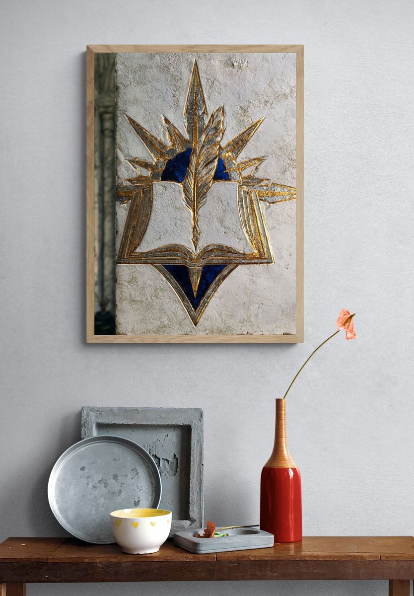 Sacred Emblem Art Deco Print. — room view 3