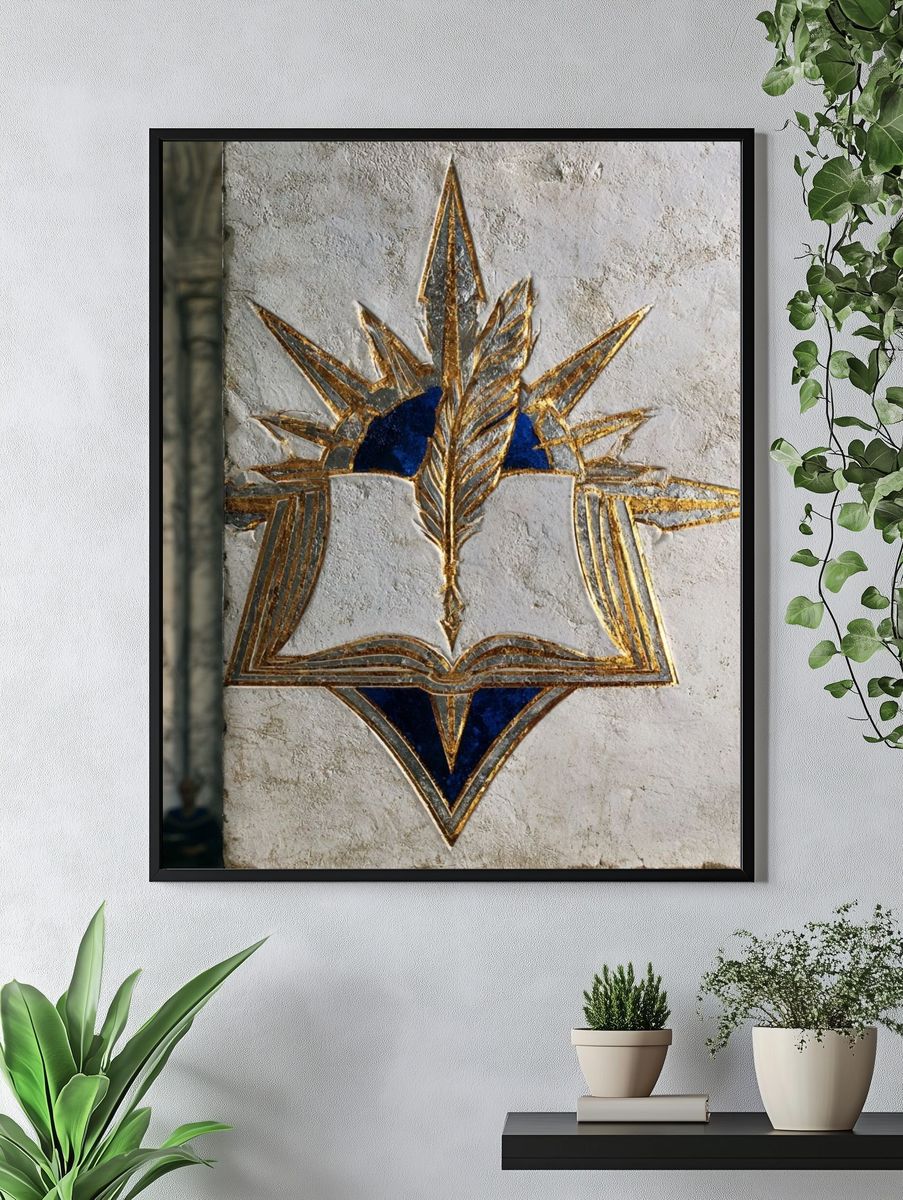 Sacred Emblem Art Deco Print. — room view 4
