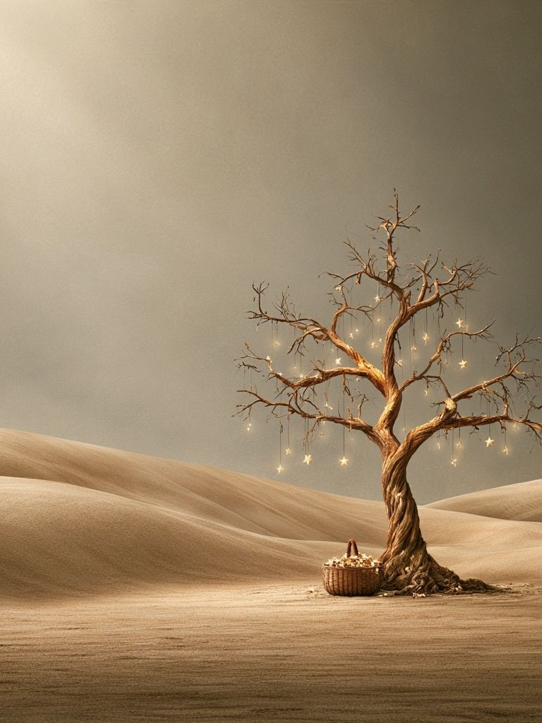 Enchanted Desert Tree Print. poster — fine-art art