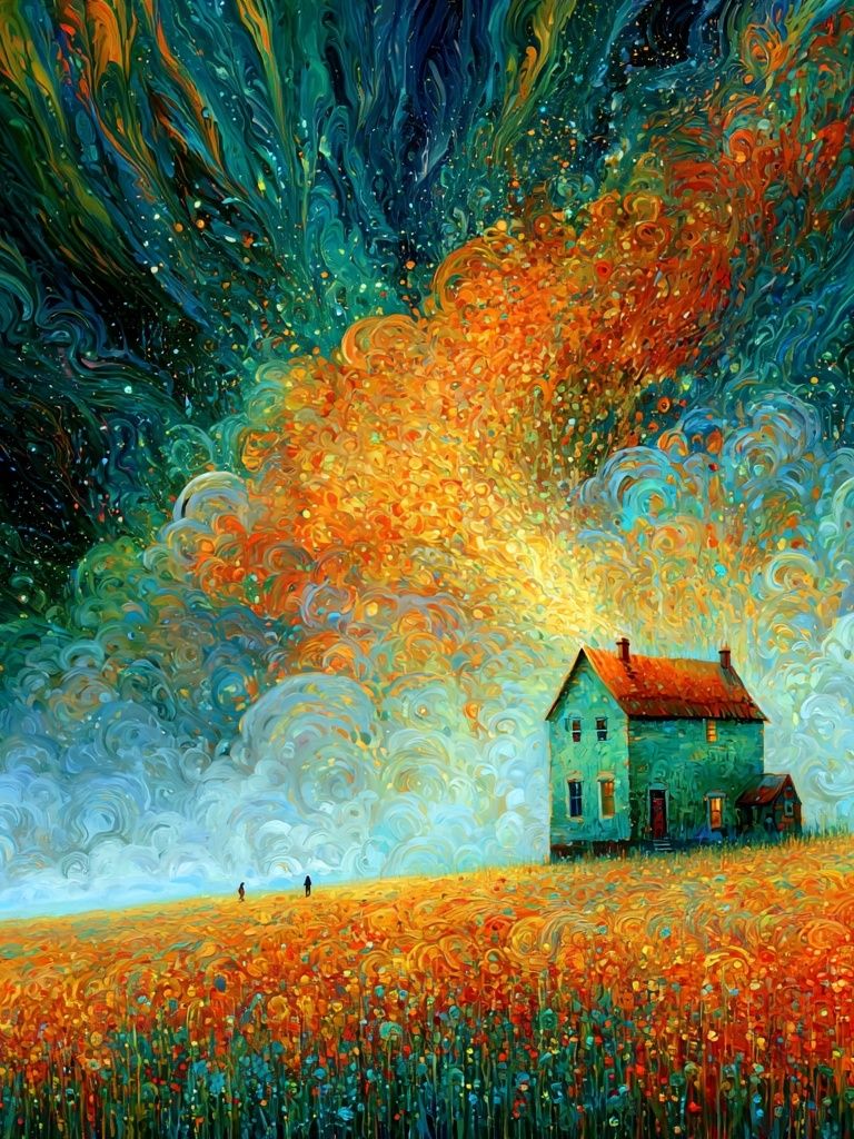 Dreamscape House Fine-Art Print. poster — fine-art art