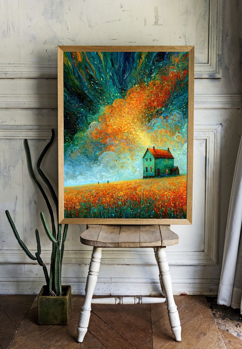 Dreamscape House Fine-Art Print. — room view 1