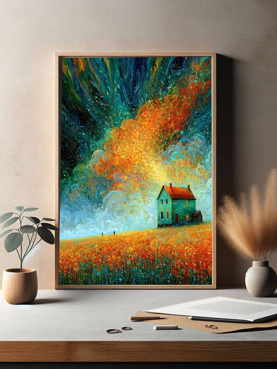 Dreamscape House Fine-Art Print. — room view 2
