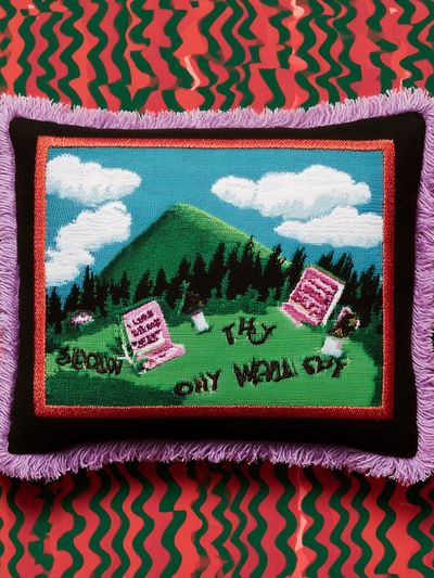 Surreal Mountain Tapestry Print. poster