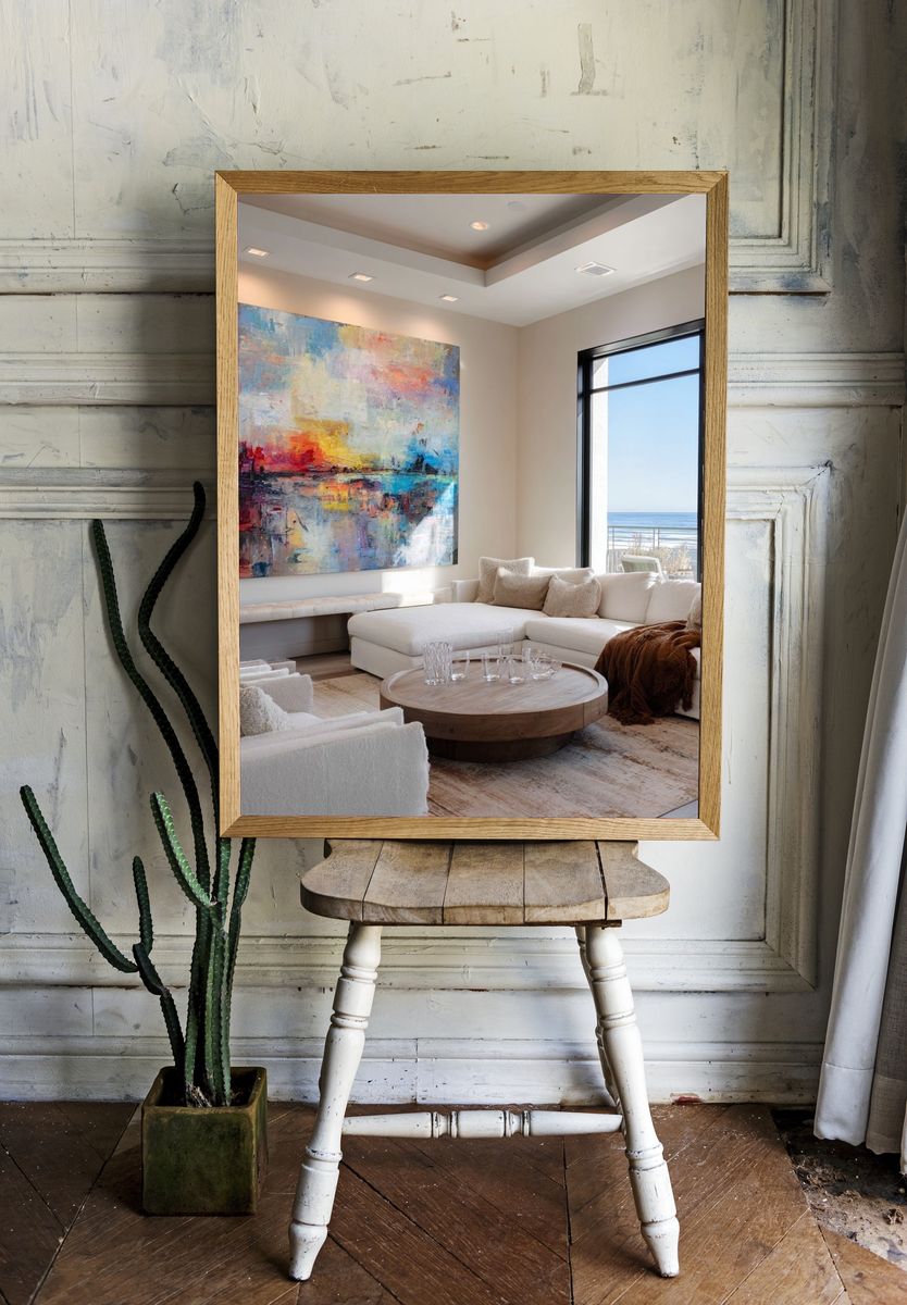 Coastal Sunset Abstract Poster. room preview