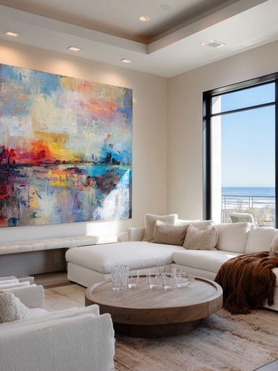 Coastal Sunset Abstract Poster. poster print