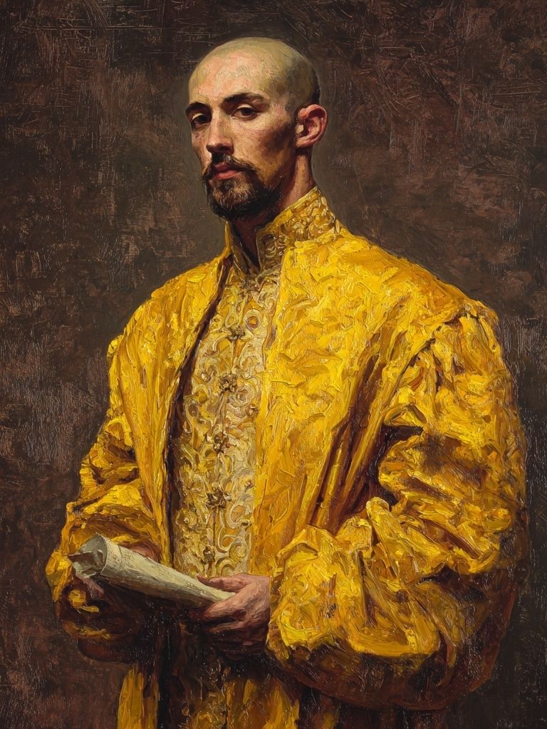 Golden Portrait Fine-Art Print. poster — fine-art art