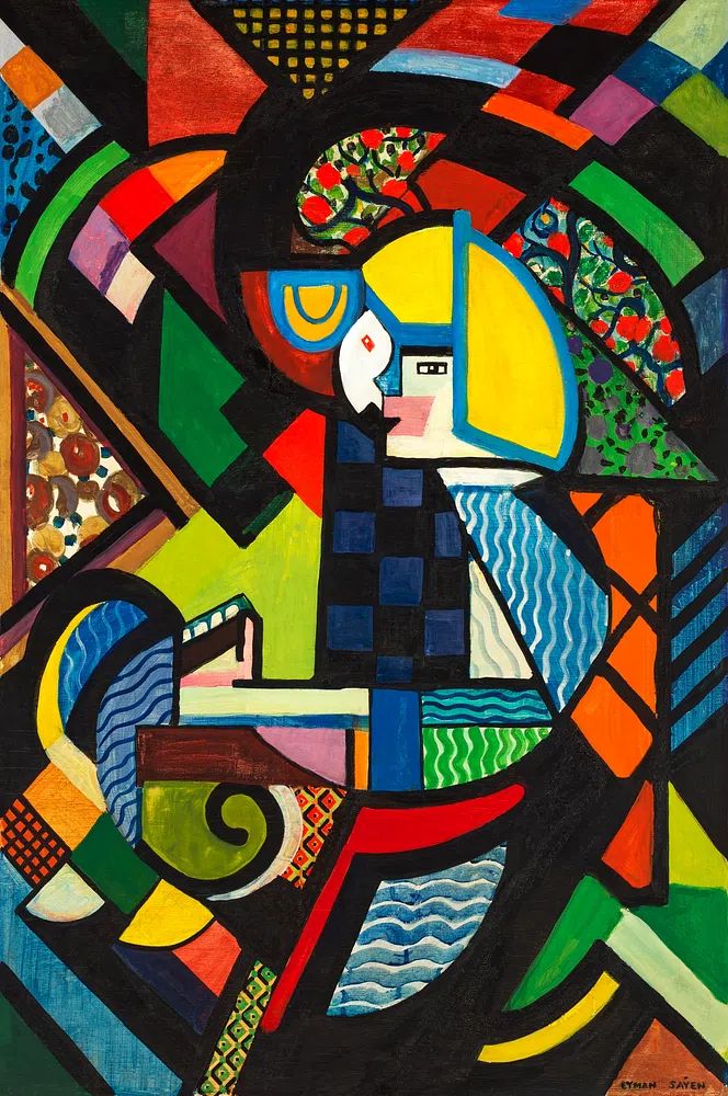 Daughter Rocker (1917–1918) painting high. poster — fine-art art