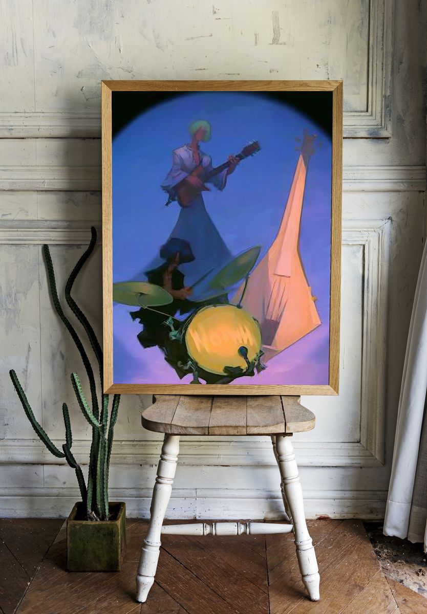 Surreal Band Performance Poster. room preview