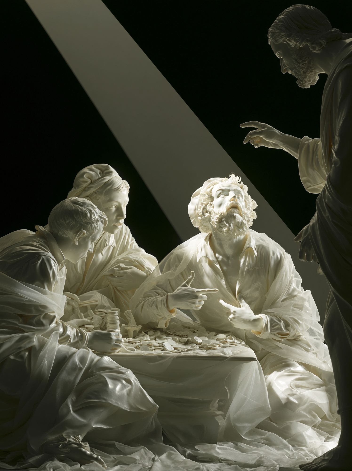 Classical Marble Figures Fine-Art Poster. poster — fine-art art