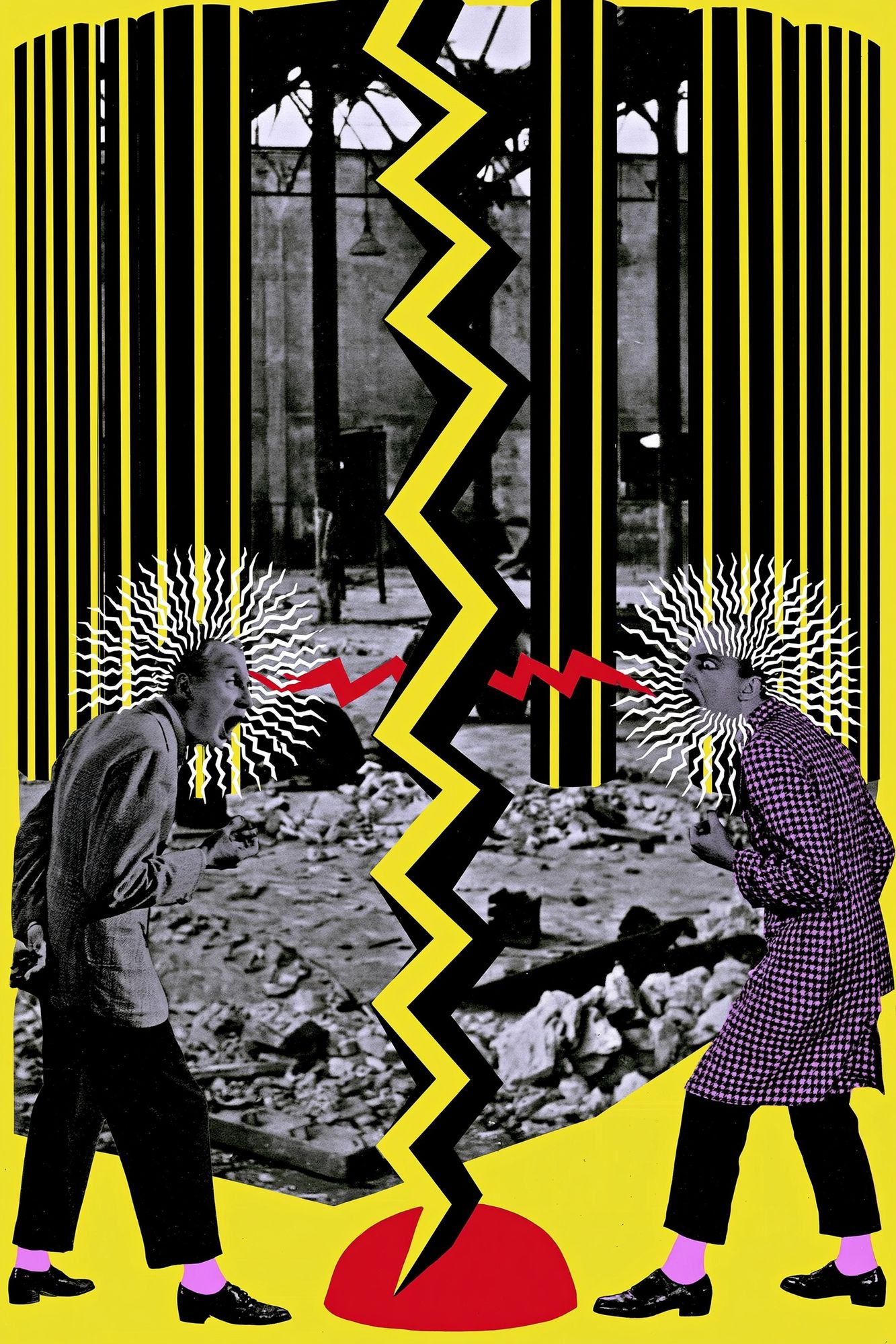 Surreal Collision Collage Poster. poster detail