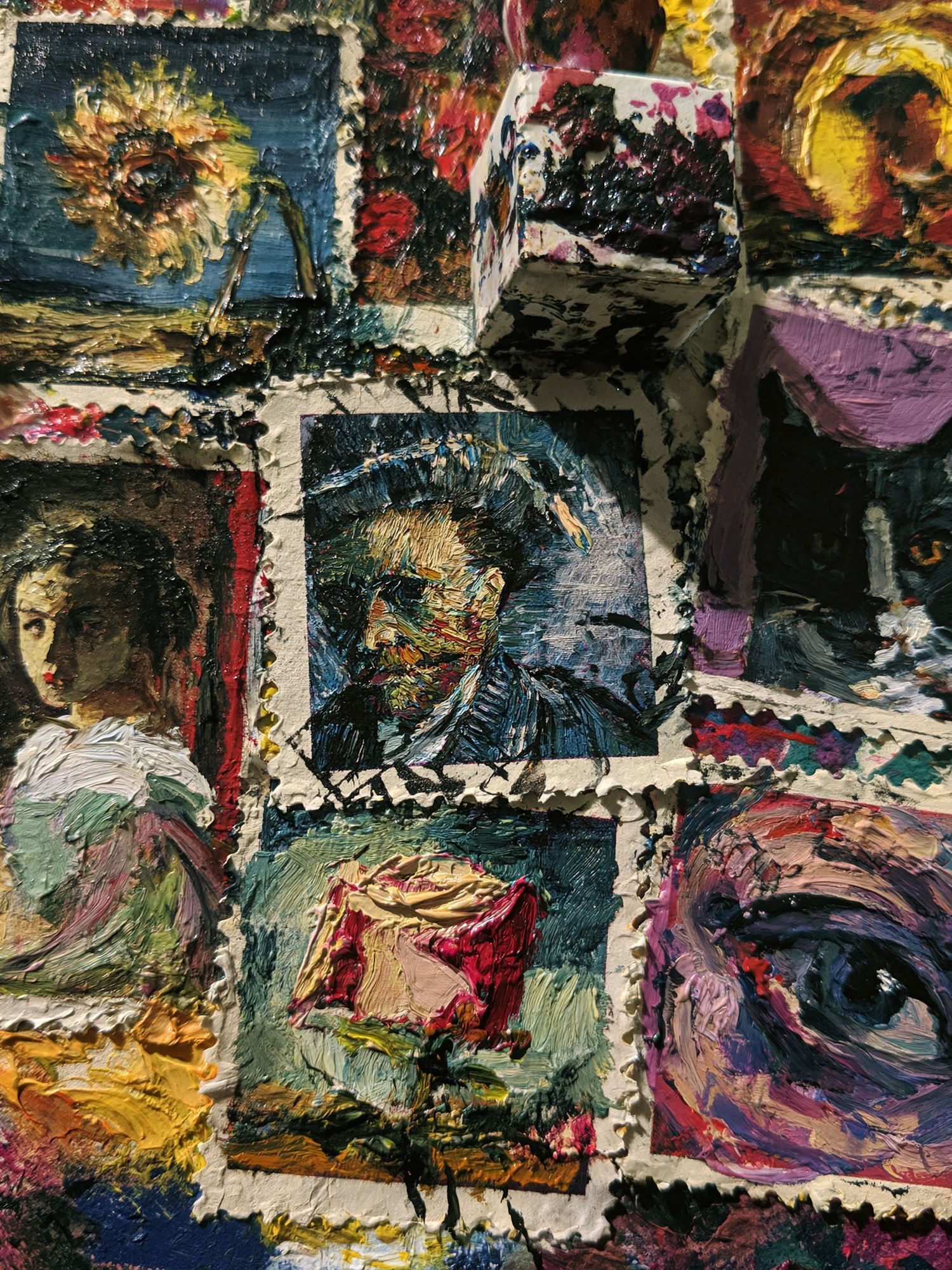 Abstract Portrait Collage Fine-Art Poster. poster detail