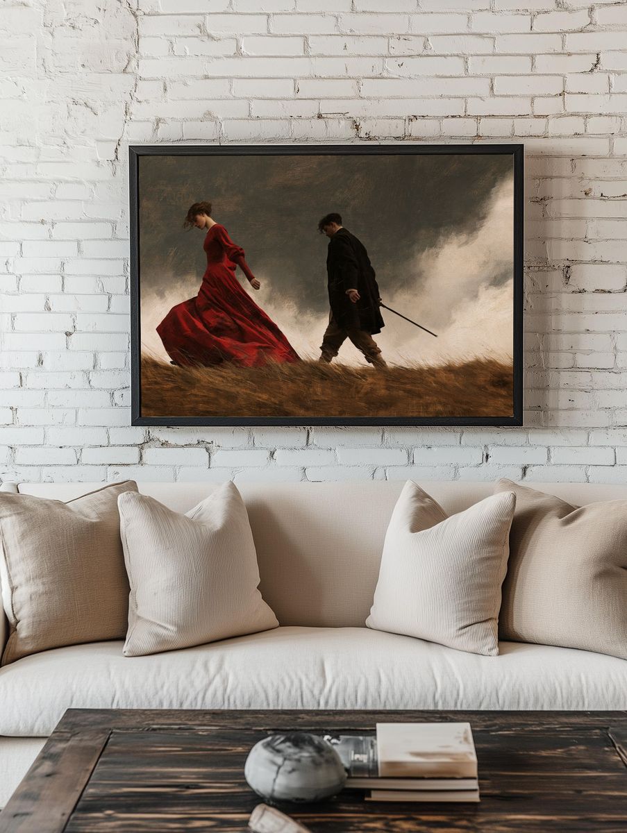 Stormy Romance Fine-Art Print. — room view 1
