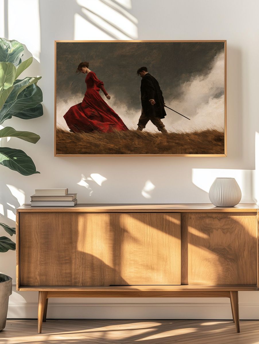 Stormy Romance Fine-Art Print. — room view 3