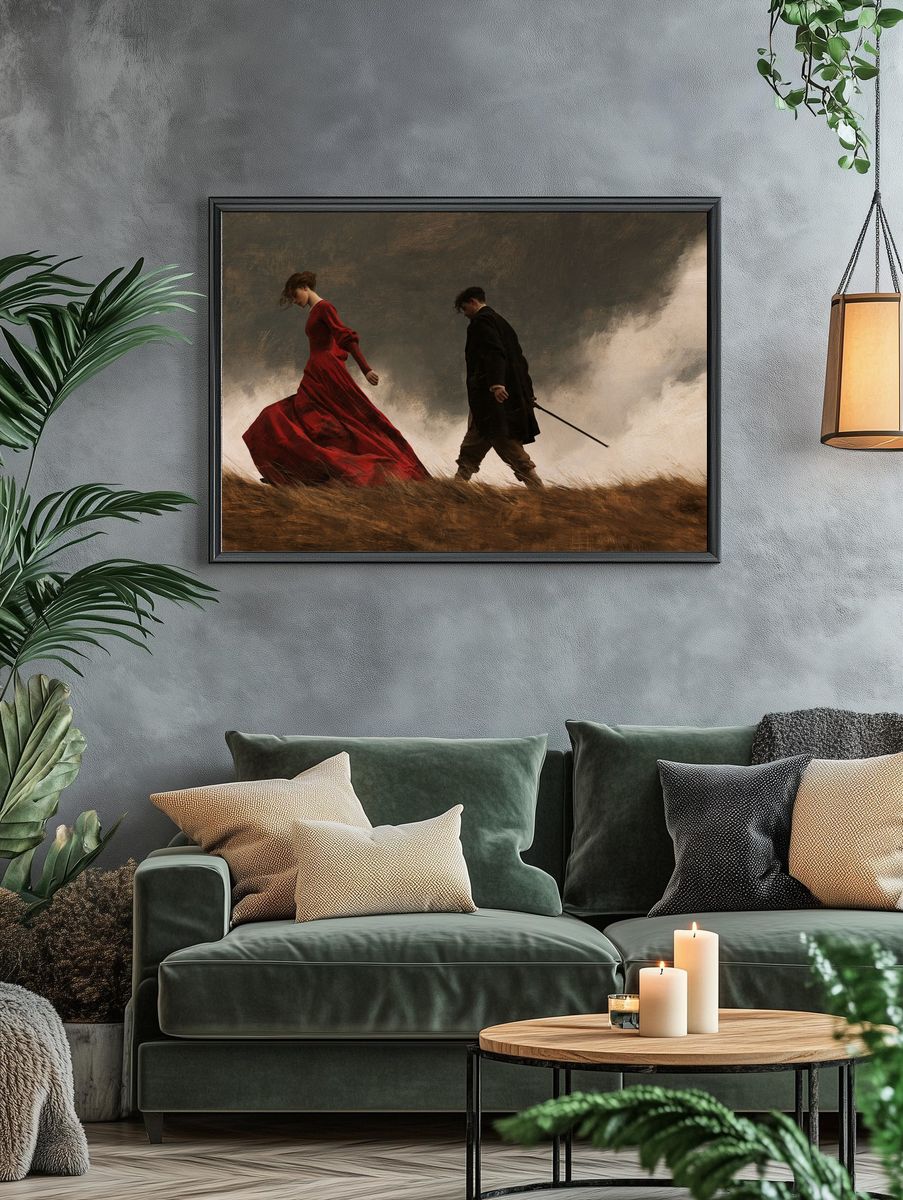 Stormy Romance Fine-Art Print. — room view 4