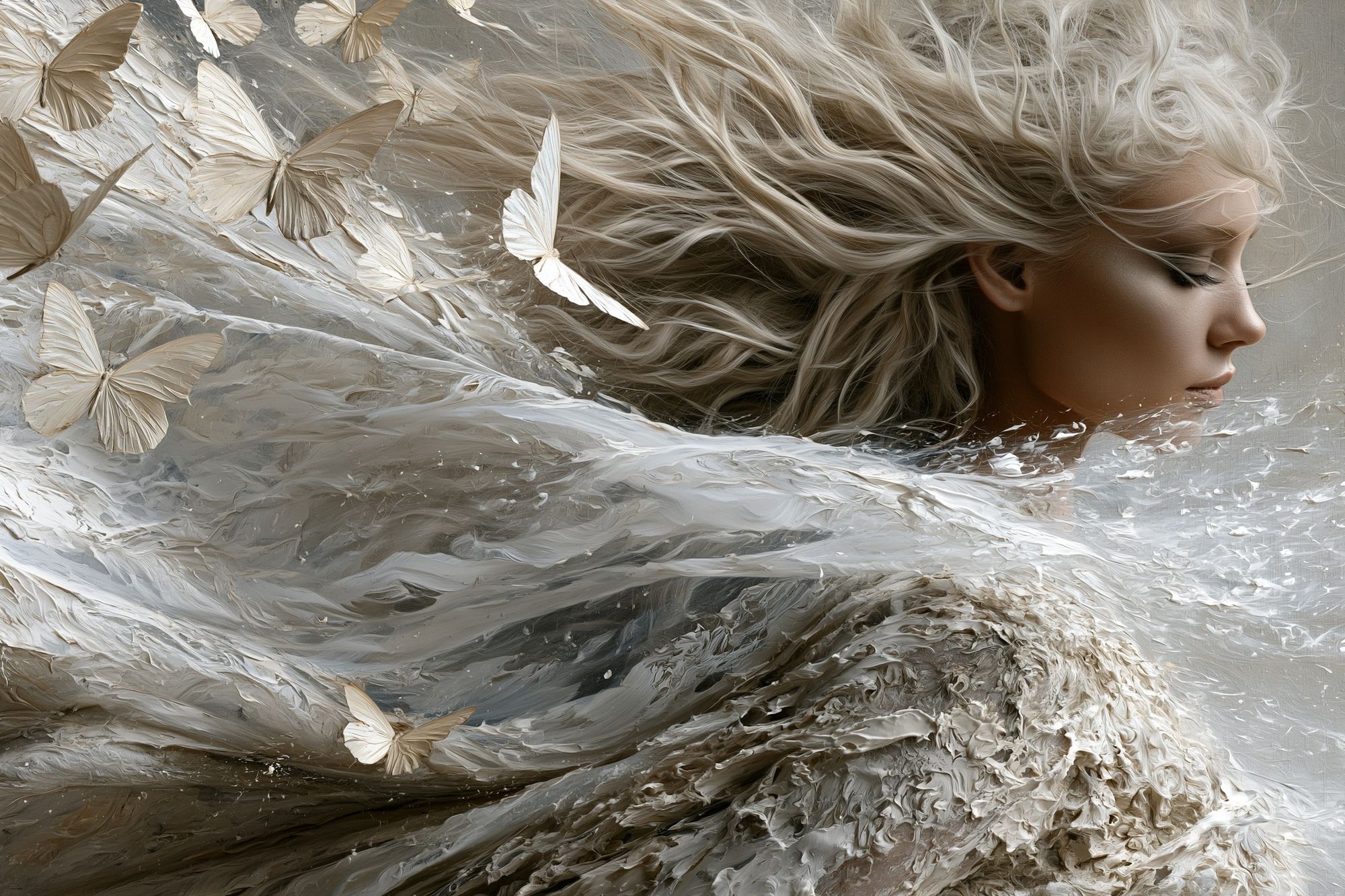 Butterfly Dream Portrait Print. poster detail