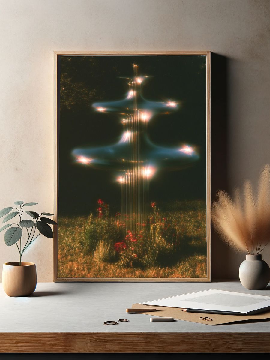 Dreamlike Garden Light Poster. — room view 2