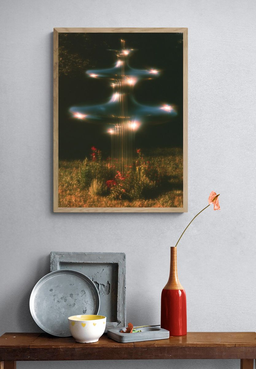 Dreamlike Garden Light Poster. — room view 3