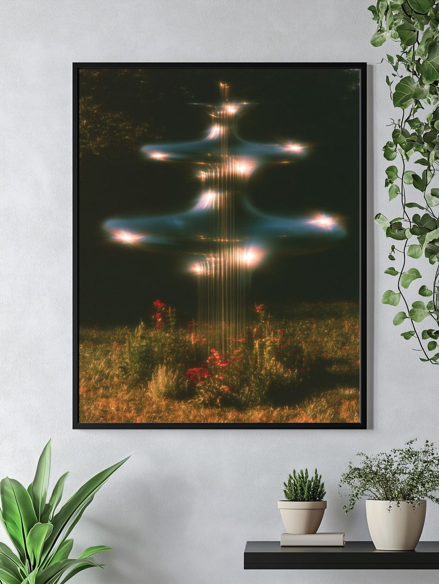 Dreamlike Garden Light Poster. — room view 4