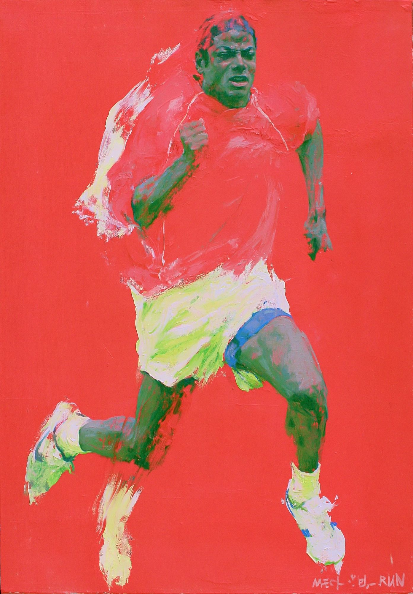 Runner in Red — Fine-Art Print. poster detail