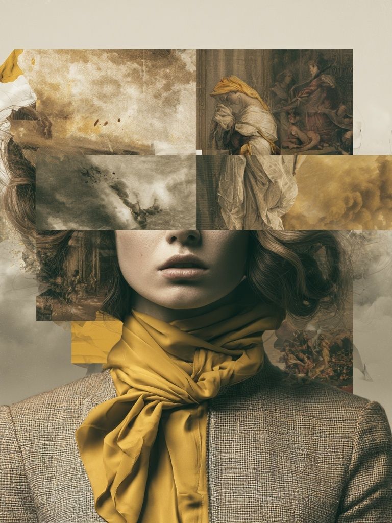 Surreal Fashion Portrait Print. poster detail