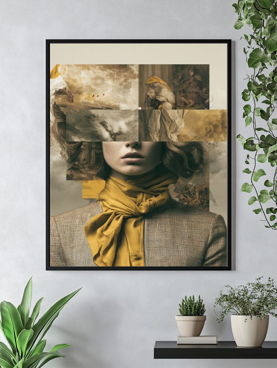 Surreal Fashion Portrait Print. — room view 4