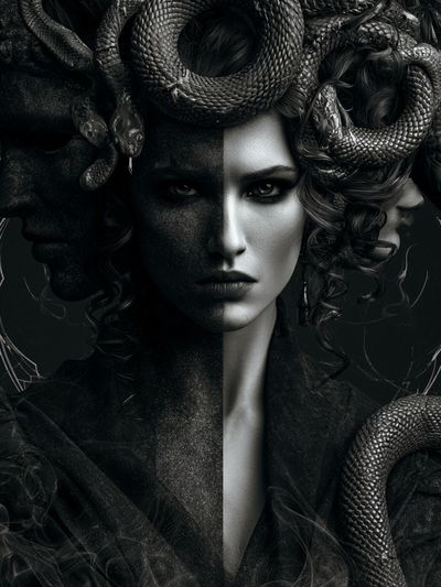 Medusa Portrait Fine-Art Poster. poster print