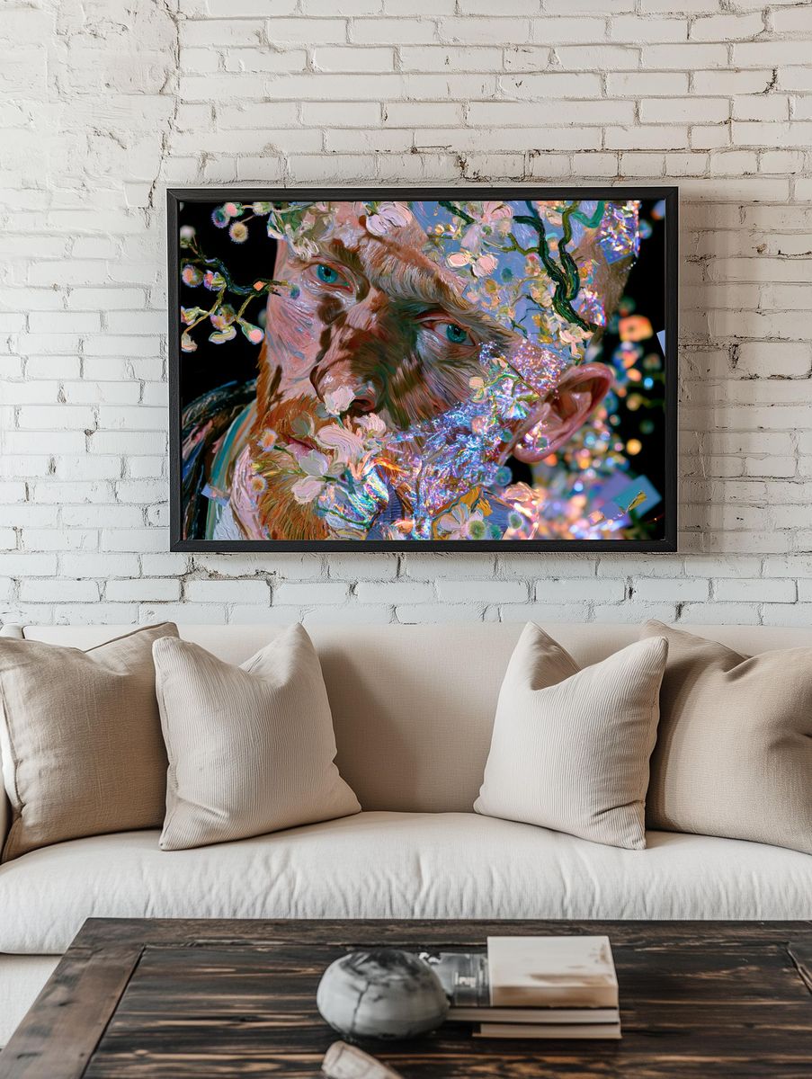 Floral Portrait Fine-Art Poster. — room view 1