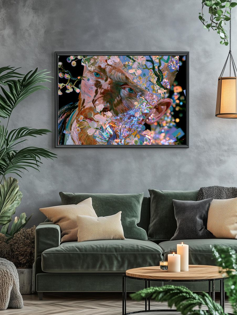 Floral Portrait Fine-Art Poster. — room view 4