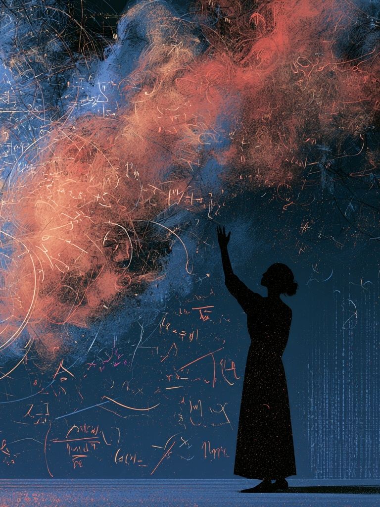Celestial Figure Abstract Print. poster detail