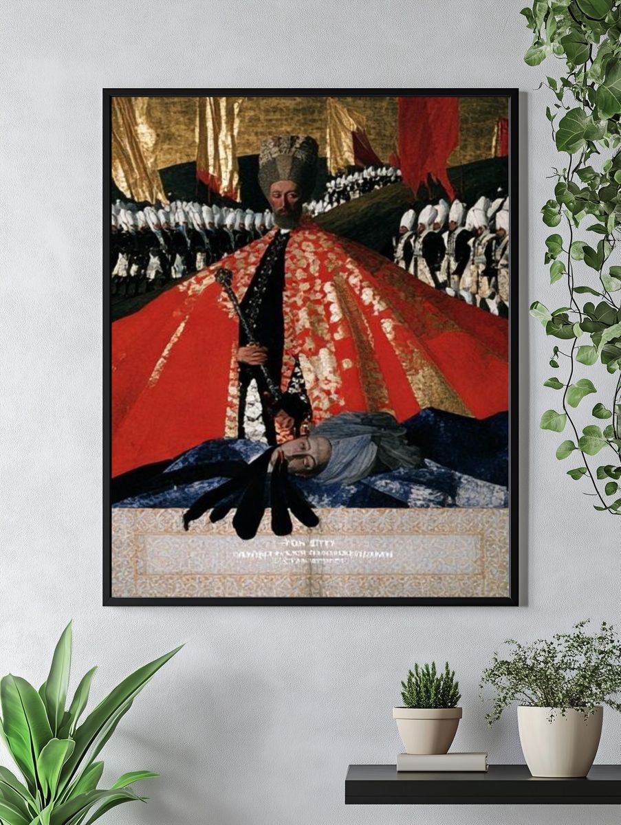 The Great Khan Surrealist Print. — room view 4